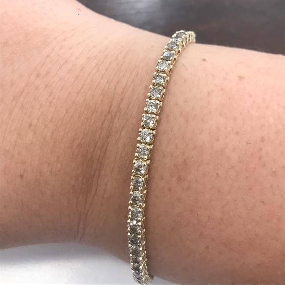 Jewelry - 14k yellow gold Champagne diamond bracelet